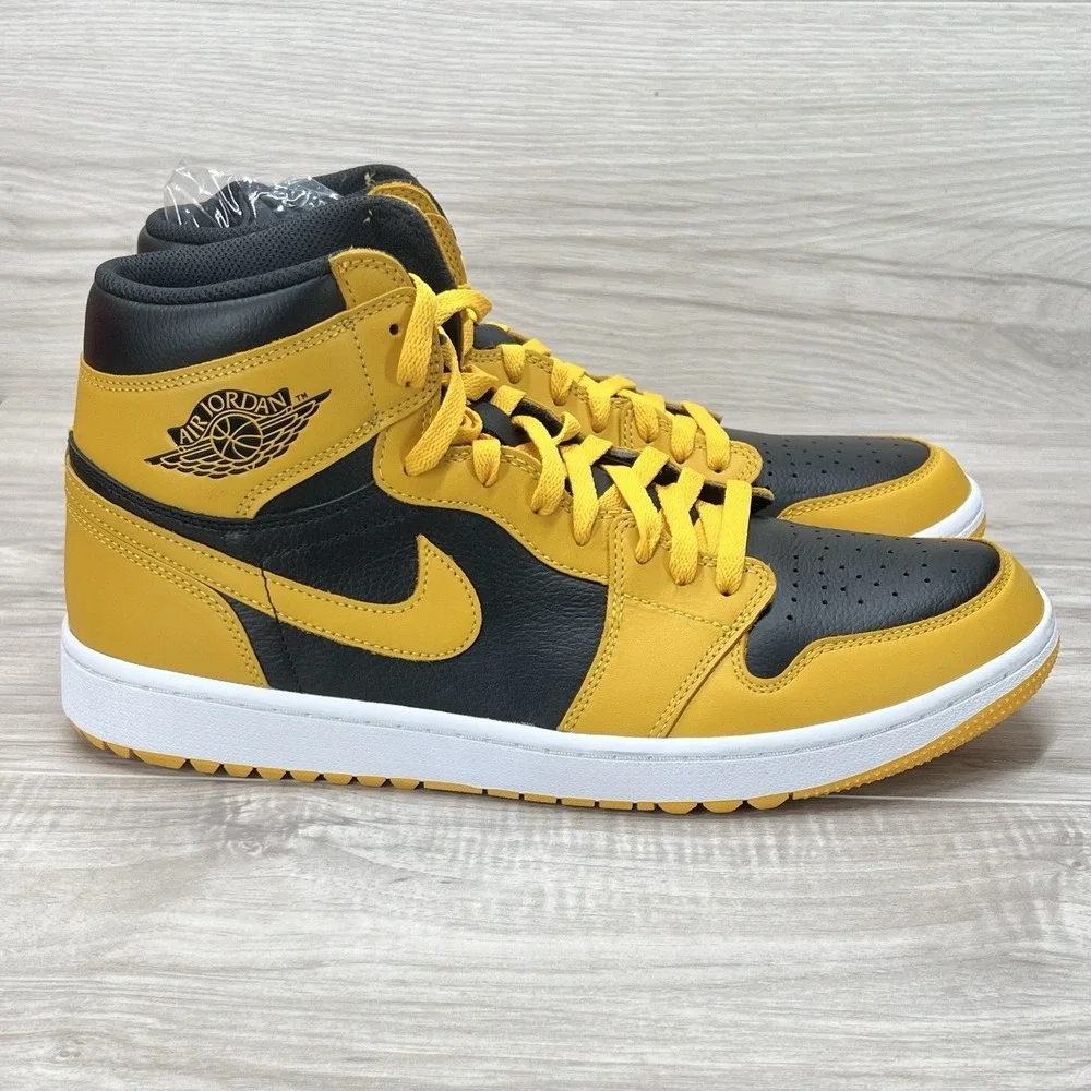 Nike Air Jordan 1 Golf High Pollen Black/Yellow Men's Size 13 DQ0660-100